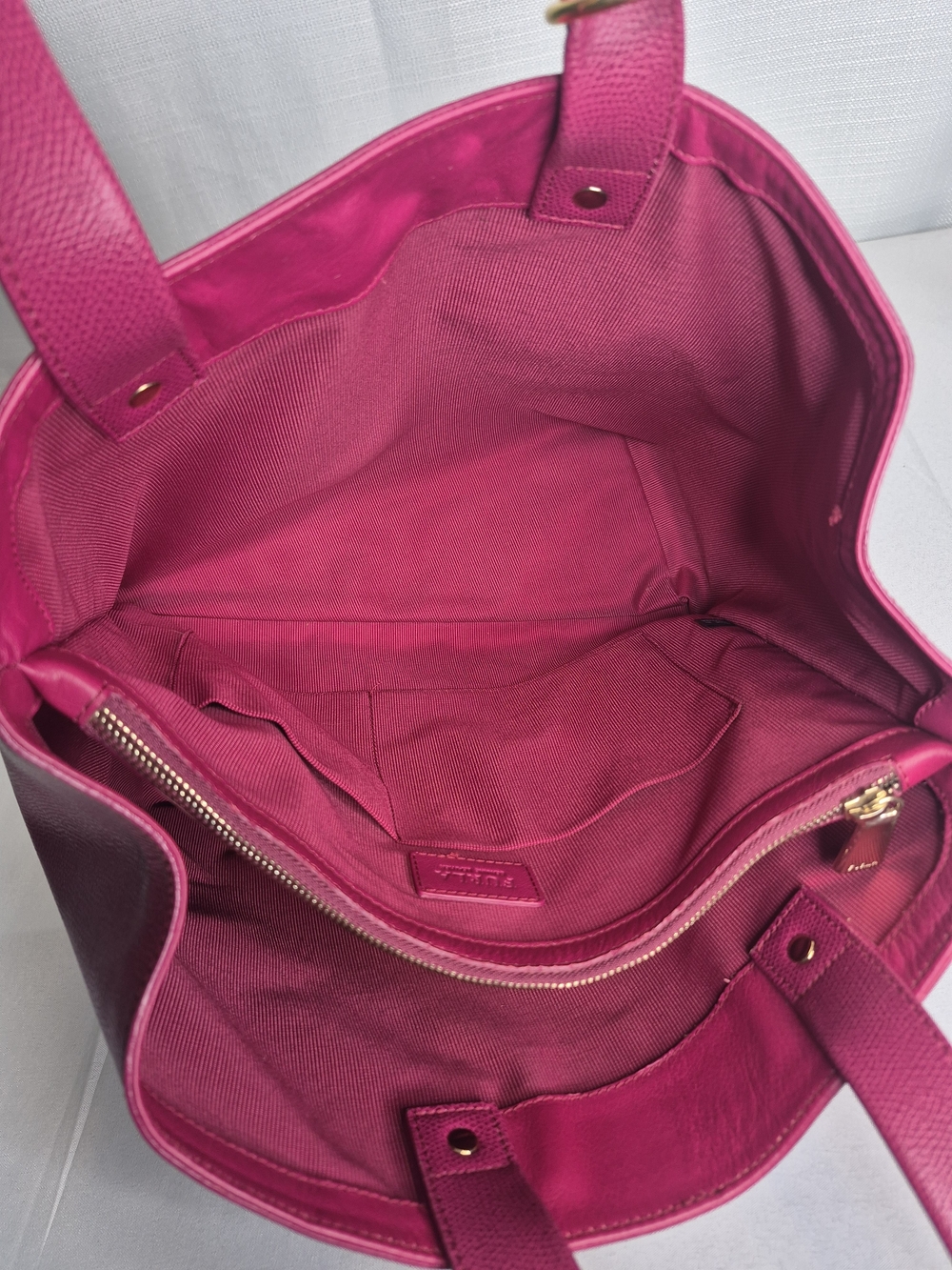 Furla Fuschia Pink Shoulder Tote Bag COA - Picture 12 of 15